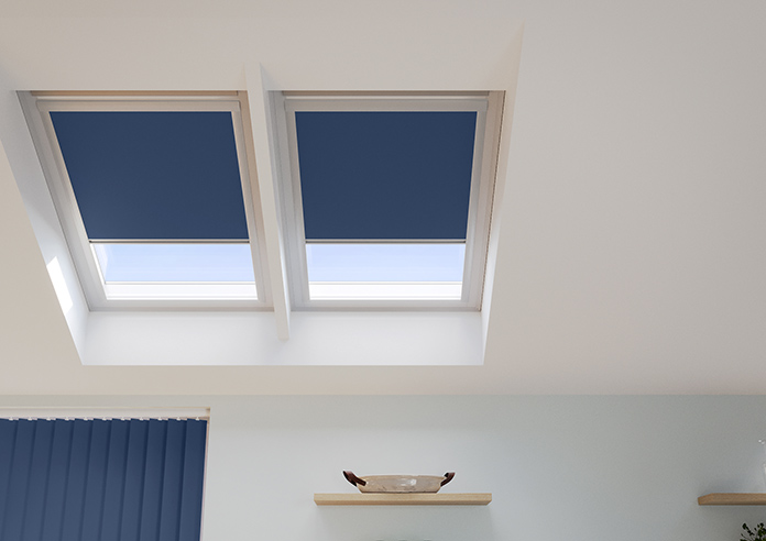 Blackout Roller, Navy (Blackout) - Loft Blind - Image 3